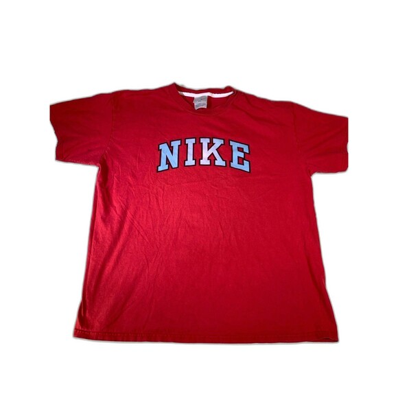 Vintage Nike silver label t shirt XXL red - Picture 1 of 9